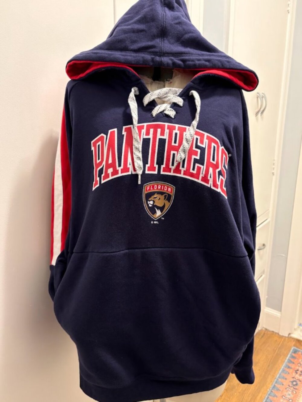 Official NHL Florida Panthers Lace Up Skate Lace Hoodie